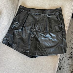 Abercrombie Leather Shorts